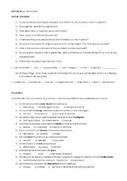 English Worksheet: Just say No