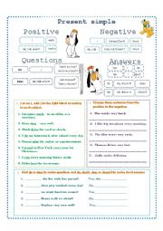 English Worksheet: present simple