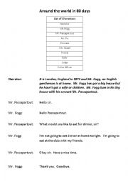 English Worksheet: Around the world in 80 days - Play