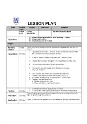 English Worksheet: New Headway - Advance Level - Lesson Plan - Unit 1 part  A