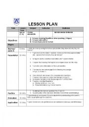 English Worksheet: New Headway - Advance Level - Lesson Plan - Unit 1 part  A