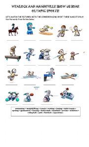 English Worksheet: London 2012 - Sports Vocabulary