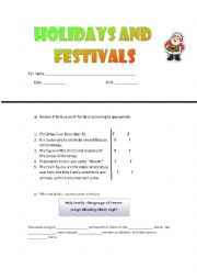English Worksheet: WONDERFUL CHRISTMAS