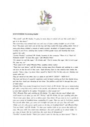 English Worksheet: Charlie & The Chocolate Factory, the missing chapter