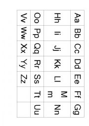 English Worksheet: Alphabet 