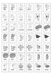 English Worksheet: memory game