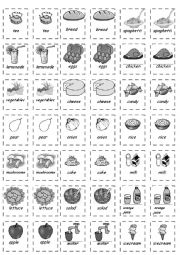 English Worksheet: memory game