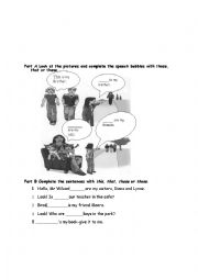 English Worksheet: this,that,these...