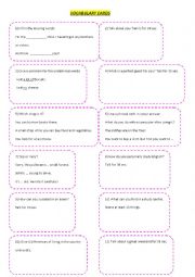 English Worksheet: Boardgame : grammar and vocabulary revision 