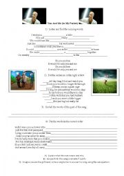 English worksheet: Milow, you and me