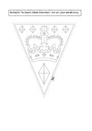 English Worksheet: The Queen´s Diamond Jubilee Quiz- Part 4 - crown bunting prize