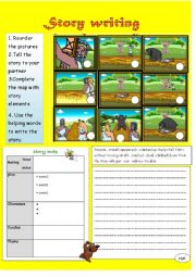 English Worksheet: story writing