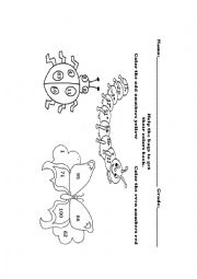 English Worksheet: Odd and Even
