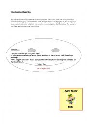 English worksheet: Aprilss fools day