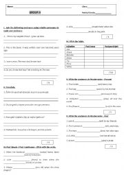 English Worksheet: passive voice test