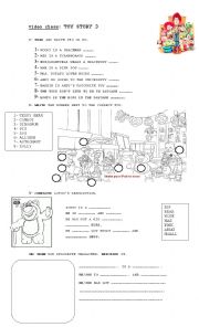 English Worksheet: movie: toy story 3