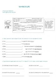 English worksheet: Ramiros life