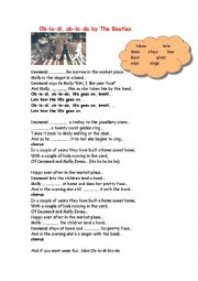 English Worksheet: Song:Ob-la di ob-la-da by The Beatles