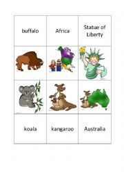 English worksheet: Continents Domino Part 4/4