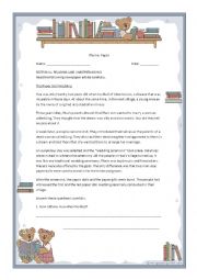 English Worksheet: The Paper Doll Wedding