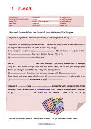 English Worksheet: EMAIL & INTERNET