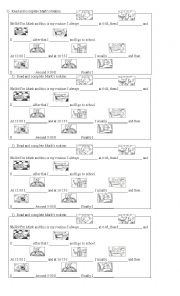 English Worksheet: Marks routine