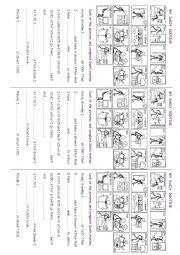 English Worksheet: Sams daily routine