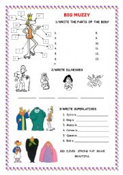 English Worksheet: Big Muzzy