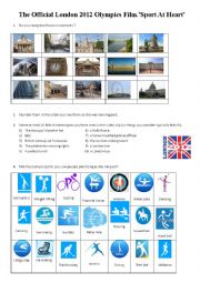 English Worksheet: The Official London 2012 Olympics Film