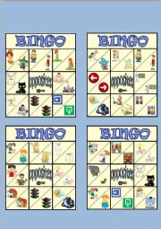 English Worksheet: BINGO OPPOSITES 1   2/2