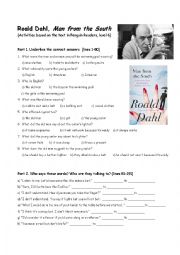 English Worksheet: Man from the South by Roald Dahl - Activity worksheet