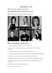 English Worksheet: Video Session: Friends
