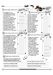 English Worksheet: Find the Mistakes_03  (Fully Editable + key) 