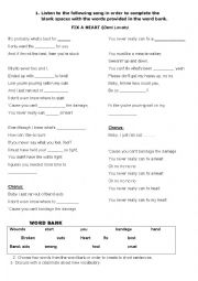 English Worksheet: health and emergencies