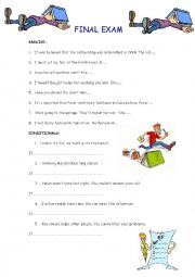 English Worksheet: PASSIVE, CONDITIONALS AND REPORTED SPEECH
