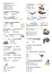 English Worksheet: General Revision