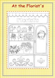 English Worksheet: At  the florists
