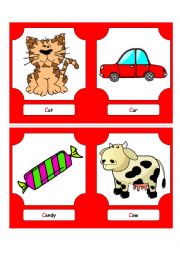 Alphabet Words - C (flash cards)