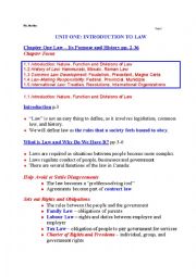 English Worksheet: Basic Canadian Legal Principals