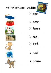 English Worksheet: MONSTER and Muffin