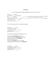 English worksheet: Listening activity-pop songs