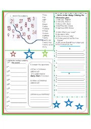 English Worksheet: Numbers 