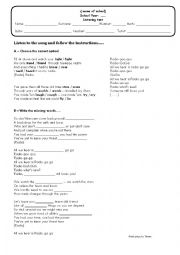 English worksheet: Song Radio GAga by Queen