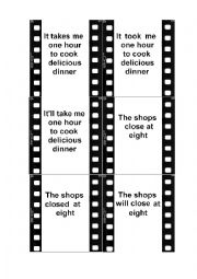 English Worksheet: All Simple Tenses Game part 6/6