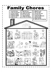 English Worksheet: Family Chores - Family Duties