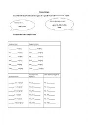 English Worksheet: Present continuous