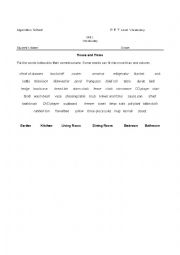 English Worksheet: Vocabulary test for PET