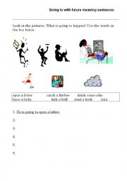 English worksheet: Going To sentences
