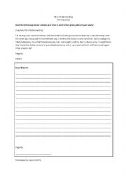 English Worksheet: Miss Understanding