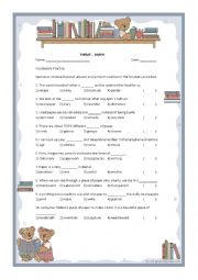 English Worksheet: Theme: Paper Vocabulary